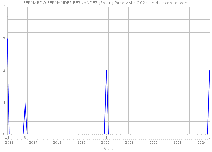 BERNARDO FERNANDEZ FERNANDEZ (Spain) Page visits 2024 