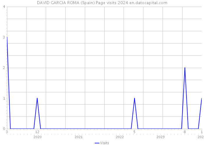 DAVID GARCIA ROMA (Spain) Page visits 2024 