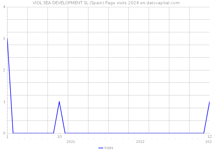 VIOL SEA DEVELOPMENT SL (Spain) Page visits 2024 