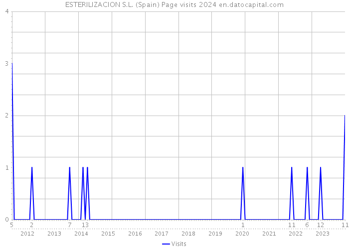 ESTERILIZACION S.L. (Spain) Page visits 2024 