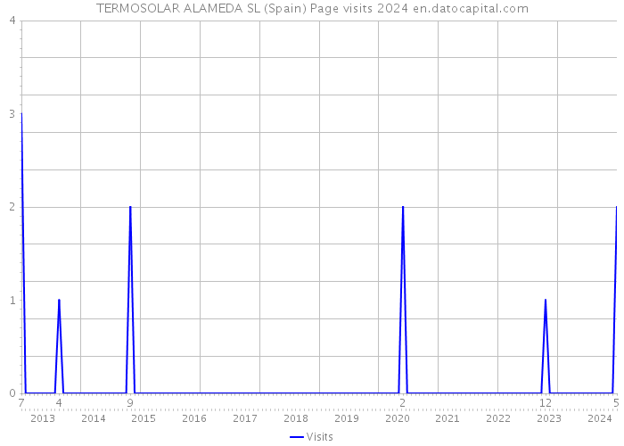 TERMOSOLAR ALAMEDA SL (Spain) Page visits 2024 