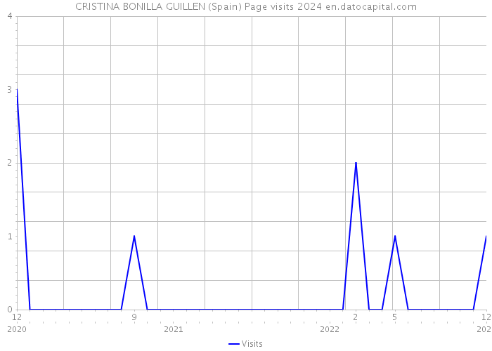 CRISTINA BONILLA GUILLEN (Spain) Page visits 2024 