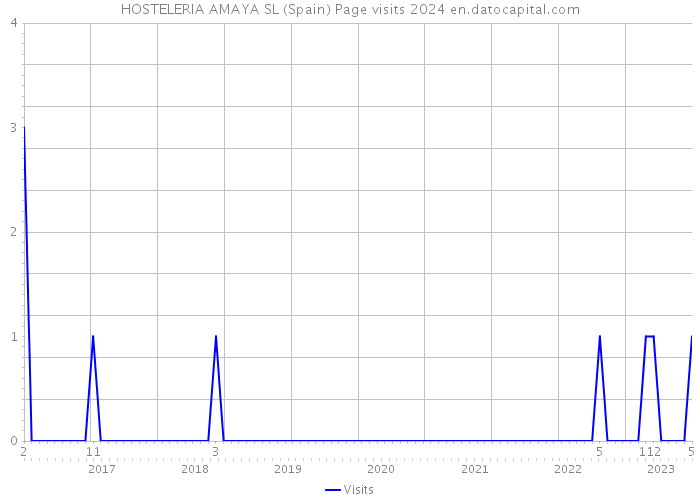 HOSTELERIA AMAYA SL (Spain) Page visits 2024 