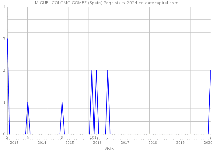 MIGUEL COLOMO GOMEZ (Spain) Page visits 2024 