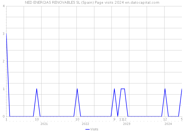 NED ENERGIAS RENOVABLES SL (Spain) Page visits 2024 