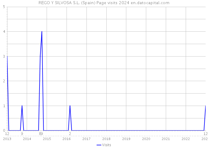 REGO Y SILVOSA S.L. (Spain) Page visits 2024 