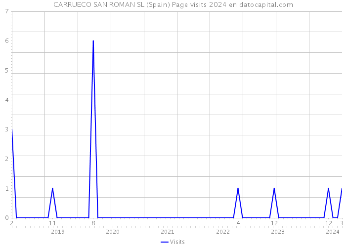CARRUECO SAN ROMAN SL (Spain) Page visits 2024 