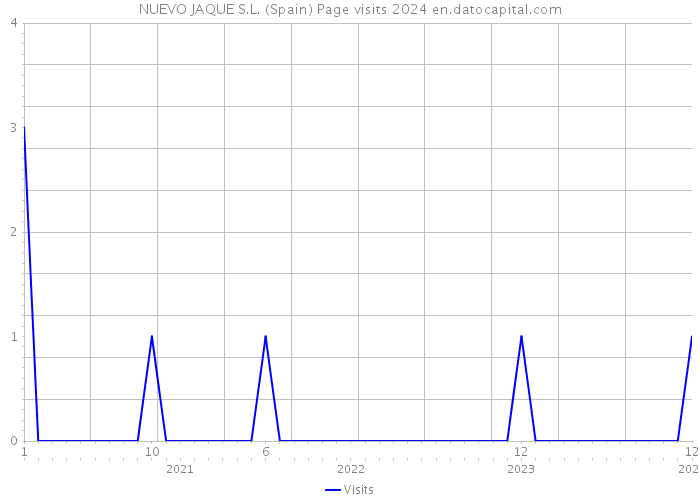 NUEVO JAQUE S.L. (Spain) Page visits 2024 