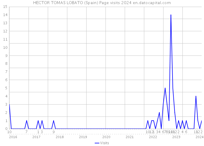 HECTOR TOMAS LOBATO (Spain) Page visits 2024 