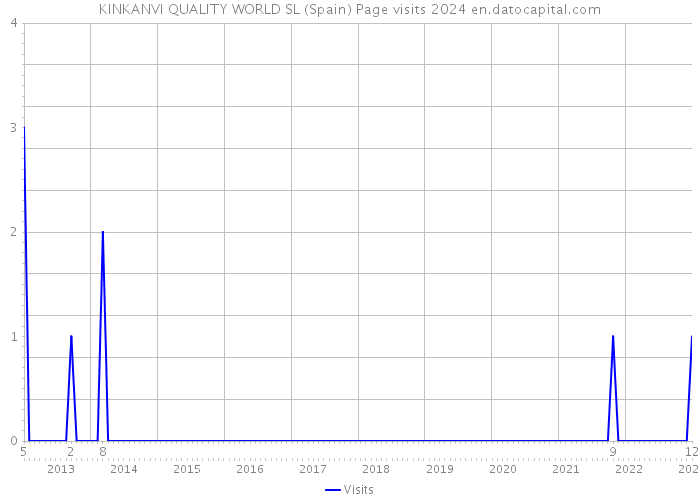 KINKANVI QUALITY WORLD SL (Spain) Page visits 2024 
