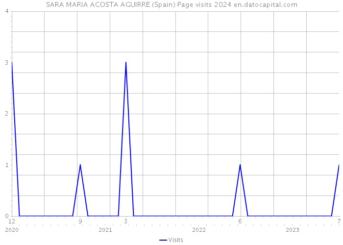 SARA MARIA ACOSTA AGUIRRE (Spain) Page visits 2024 