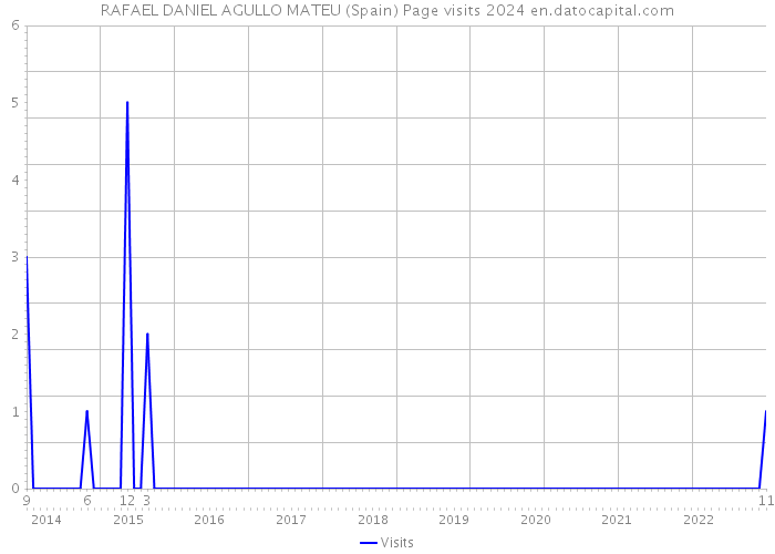 RAFAEL DANIEL AGULLO MATEU (Spain) Page visits 2024 