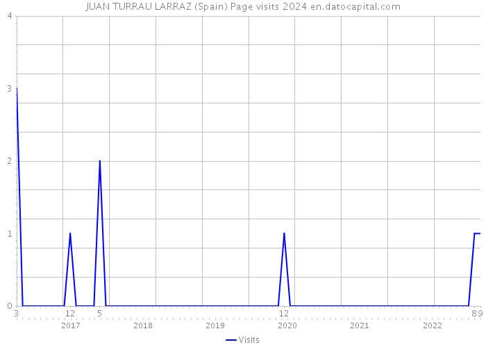 JUAN TURRAU LARRAZ (Spain) Page visits 2024 