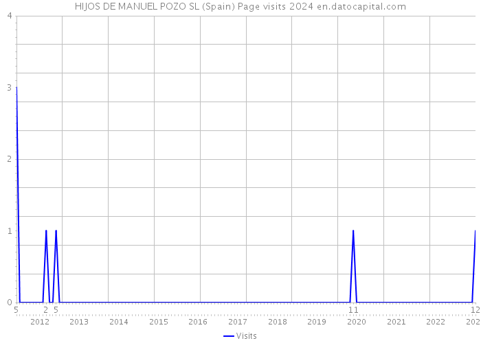 HIJOS DE MANUEL POZO SL (Spain) Page visits 2024 