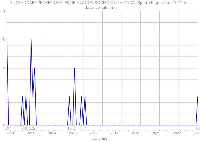 BUCEADORES PROFESIONALES DE ARAGON SOCIEDAD LIMITADA (Spain) Page visits 2024 