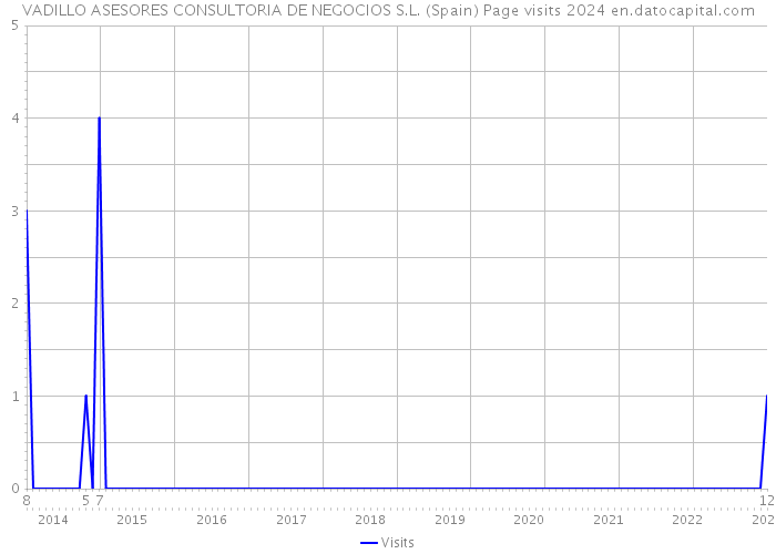 VADILLO ASESORES CONSULTORIA DE NEGOCIOS S.L. (Spain) Page visits 2024 