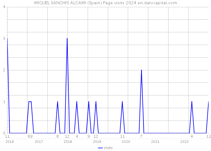 MIGUEL SANCHIS ALCAMI (Spain) Page visits 2024 