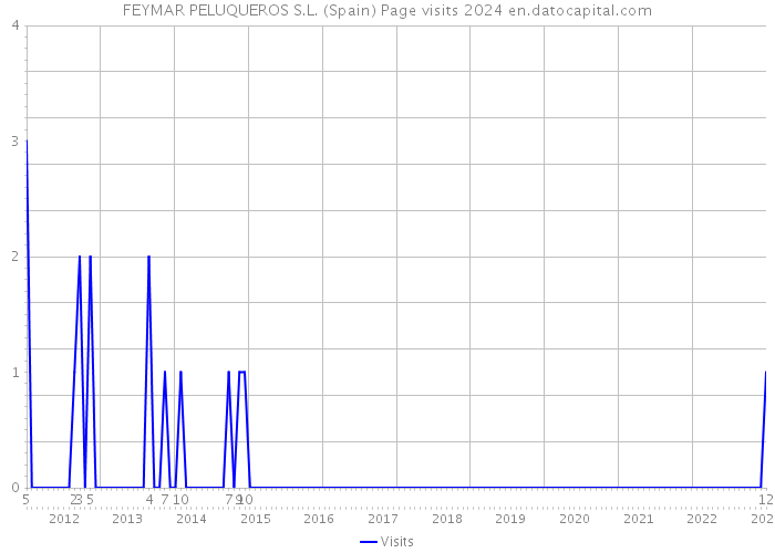 FEYMAR PELUQUEROS S.L. (Spain) Page visits 2024 