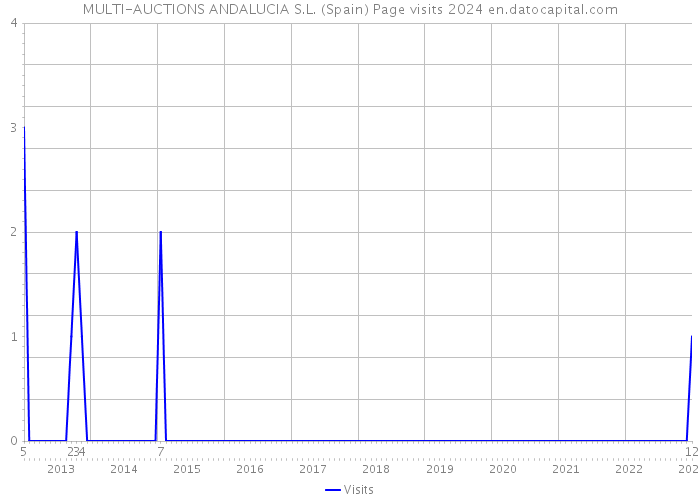 MULTI-AUCTIONS ANDALUCIA S.L. (Spain) Page visits 2024 