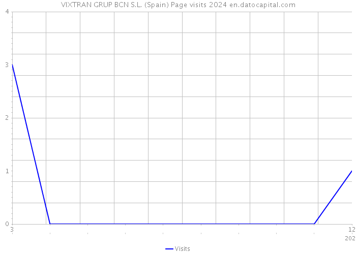 VIXTRAN GRUP BCN S.L. (Spain) Page visits 2024 