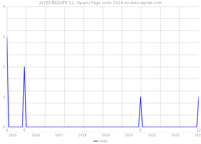 JAYES BADLIFE S.L. (Spain) Page visits 2024 