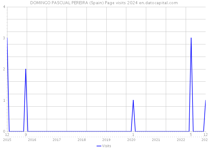 DOMINGO PASCUAL PEREIRA (Spain) Page visits 2024 