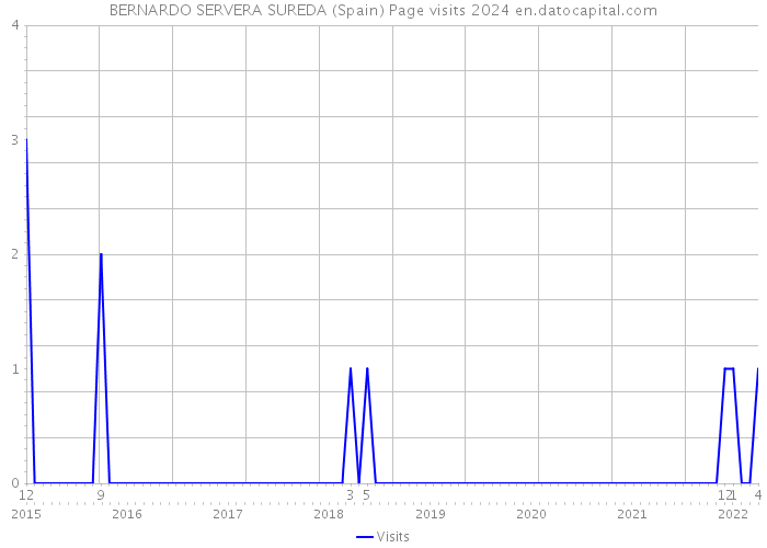 BERNARDO SERVERA SUREDA (Spain) Page visits 2024 
