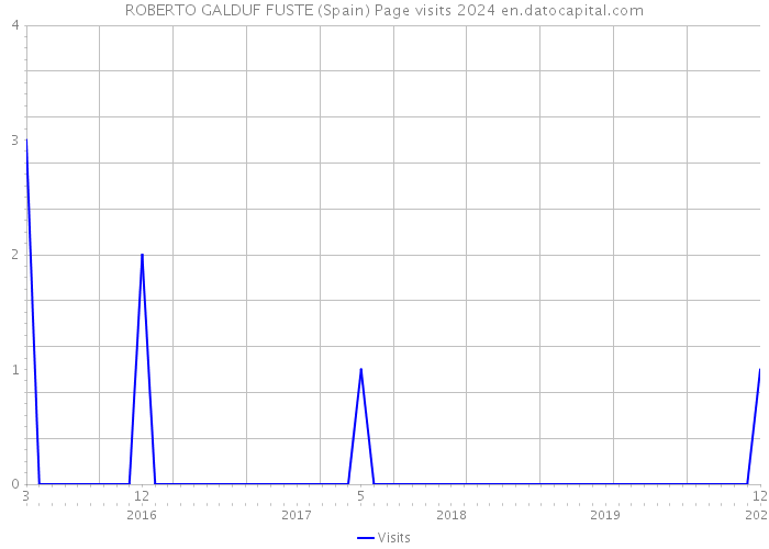 ROBERTO GALDUF FUSTE (Spain) Page visits 2024 