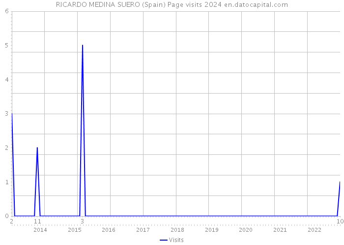RICARDO MEDINA SUERO (Spain) Page visits 2024 