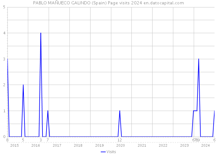 PABLO MAÑUECO GALINDO (Spain) Page visits 2024 