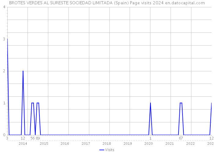 BROTES VERDES AL SURESTE SOCIEDAD LIMITADA (Spain) Page visits 2024 