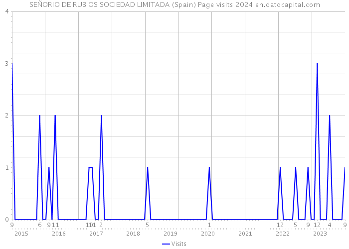 SEÑORIO DE RUBIOS SOCIEDAD LIMITADA (Spain) Page visits 2024 