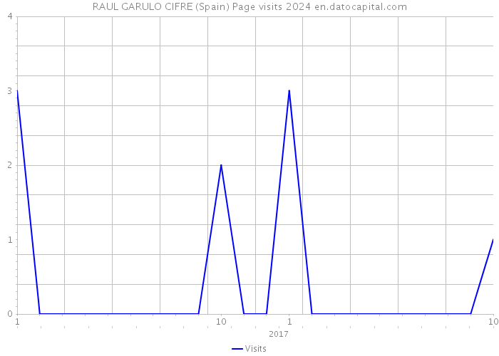 RAUL GARULO CIFRE (Spain) Page visits 2024 