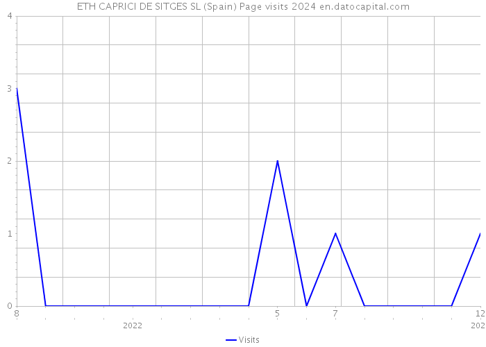 ETH CAPRICI DE SITGES SL (Spain) Page visits 2024 