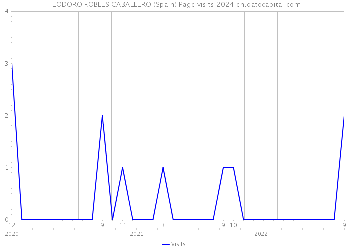 TEODORO ROBLES CABALLERO (Spain) Page visits 2024 