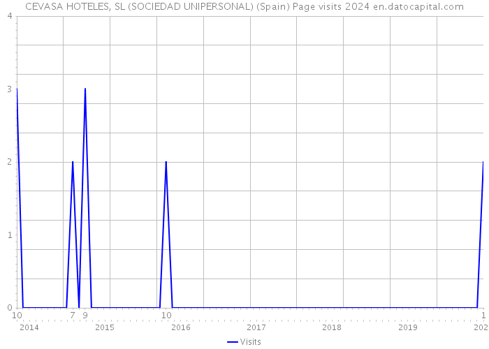 CEVASA HOTELES, SL (SOCIEDAD UNIPERSONAL) (Spain) Page visits 2024 