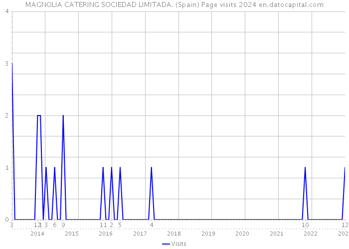 MAGNOLIA CATERING SOCIEDAD LIMITADA. (Spain) Page visits 2024 