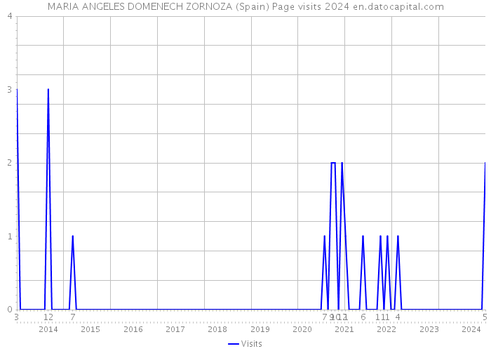 MARIA ANGELES DOMENECH ZORNOZA (Spain) Page visits 2024 