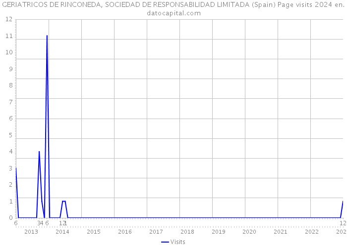 GERIATRICOS DE RINCONEDA, SOCIEDAD DE RESPONSABILIDAD LIMITADA (Spain) Page visits 2024 