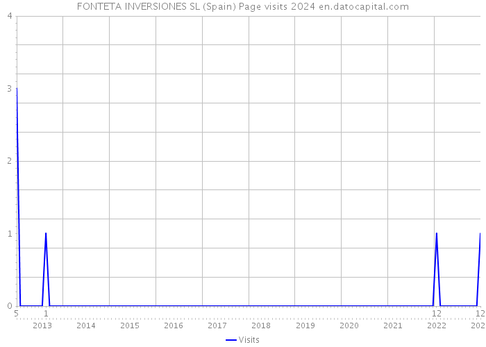 FONTETA INVERSIONES SL (Spain) Page visits 2024 