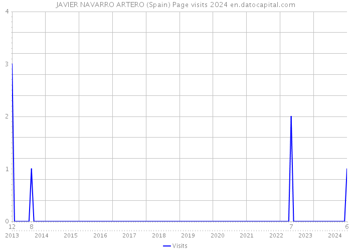 JAVIER NAVARRO ARTERO (Spain) Page visits 2024 