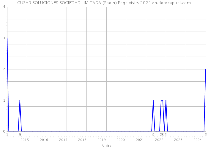 CUSAR SOLUCIONES SOCIEDAD LIMITADA (Spain) Page visits 2024 