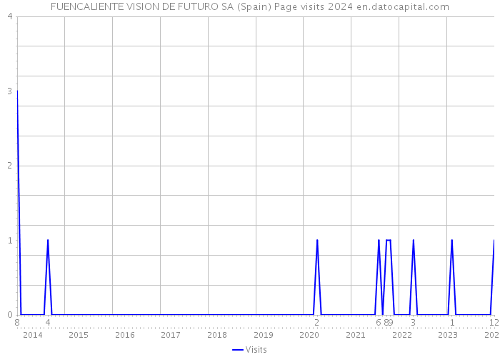 FUENCALIENTE VISION DE FUTURO SA (Spain) Page visits 2024 