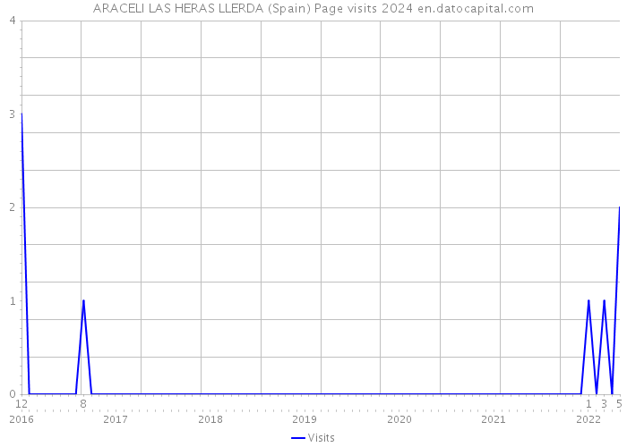 ARACELI LAS HERAS LLERDA (Spain) Page visits 2024 
