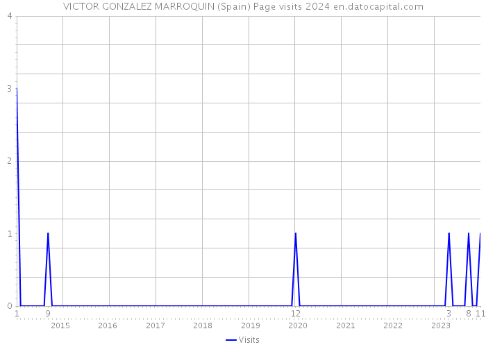 VICTOR GONZALEZ MARROQUIN (Spain) Page visits 2024 