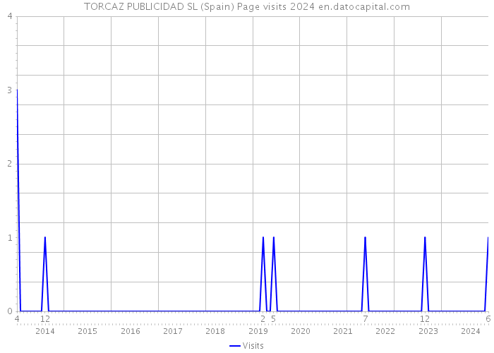 TORCAZ PUBLICIDAD SL (Spain) Page visits 2024 