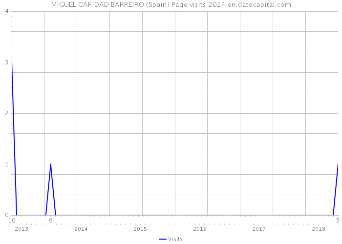 MIGUEL CARIDAD BARREIRO (Spain) Page visits 2024 