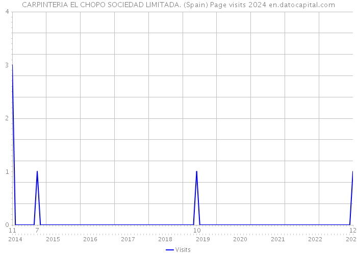 CARPINTERIA EL CHOPO SOCIEDAD LIMITADA. (Spain) Page visits 2024 