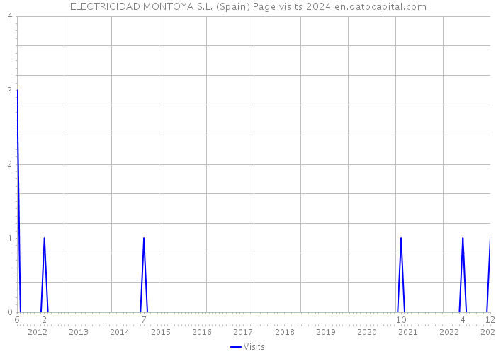 ELECTRICIDAD MONTOYA S.L. (Spain) Page visits 2024 