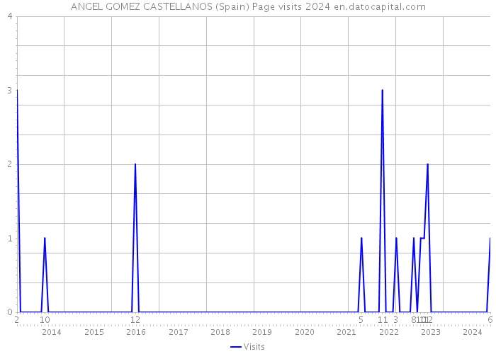 ANGEL GOMEZ CASTELLANOS (Spain) Page visits 2024 